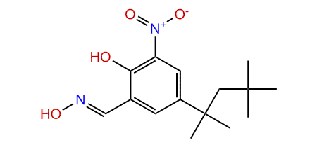 2-Hydroxy-3-nitro-5-(1,1,3,3-tetramethylbutyl)-benzaldehyde oxime